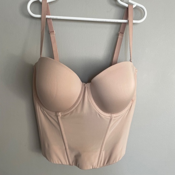 On Gossamer Beautifully Basic Bustier Bra 32DD - Picture 1 of 9